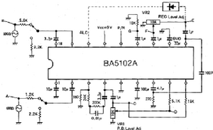 BA5102A Switchless Recording/Playback Amplifier DIP-18