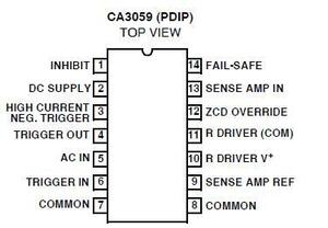 CA3059 Zero Voltage Switch DIP-14