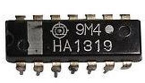 HA1319 Audio Inp Out  12V, 1W,(6V/4Ohm) DIP-14