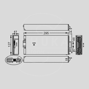 RKP-CMU1 Control/Monitor Unit f. RCP-2000 Dimensions and Terminal Pin Assignment