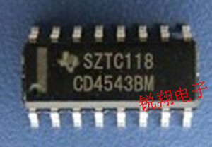 CD4543-SMD 7-Segment Display Driver with Decoder SO-16