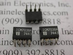 ICM7038AIPA Stepper Motor Circuit for Analog Clock Use - Analog Quartz Clock,fOut 64Hz,Driver DIP-8