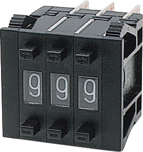 DPS8S-301-AK-2 Flush-mounted encoding switch HEXADECIMAL, 1 stk. Vist med endestykker (bestilles særskilt)