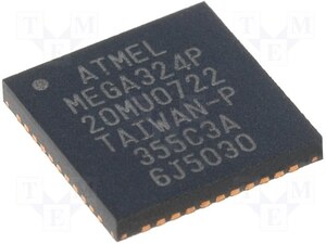 ATMEGA324P-20MU MC 8bit 2,7V 32kB Flash 20MHz MLF44