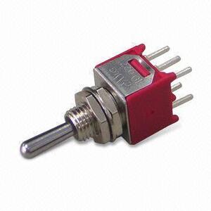 VIPOMS2P010 Toggle Switch 2-pol ON-OFF-ON for print