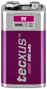 W23754 Genopladeligt NiMH batteri, 8,4V, 280mAh