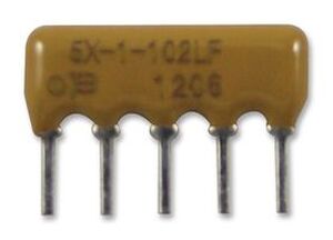 RN05PK002,7 SIL-Resistor 4R/5P 2K7 2%