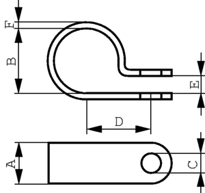 UC-4 Kabelklemme 15,6 mm Pk=100stk.