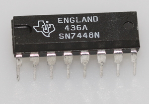 7448N BCD to 7-segment decoder/driver with Internal Pullups DIP-16