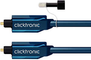 W70370 Clicktronic Toslink - Toslink, med adaptor 5m