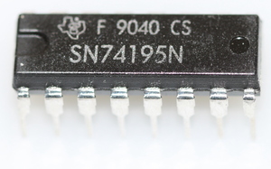 74195N  4-bit parallel-access shift register  DIP-16