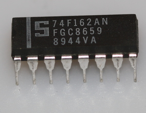 74F162 Synchronous 4-bit decade counter with synchronous clear DIP-16