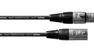 CFM 2.5 FM Mikrofonkabel XLR-XLR, FM 2.5 meter Mikrofonkabel med Neutrik Easycon stik 3-polet XLR hun til 3-polet XLR han sort 2,5 meter