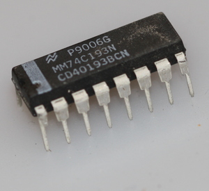 74C193 Synchronous up/down binary counter with clear  DIP-16