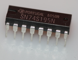 74S195 4-bit parallel-access shift register DIP-16