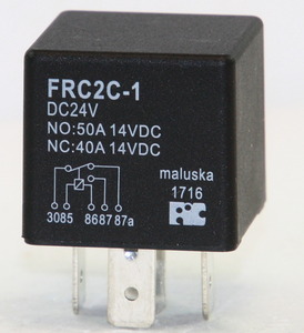 FRC2C-1-DC24V High Current Relay SPDT 50A 24V 320R 1xSkifte