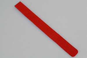 HAWA0016 10 Pack of Hook & Loop Cable Ties / Straps (Red)