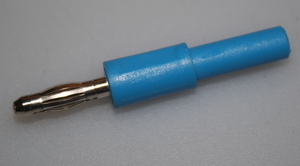 ADA1057BLUE Overgangsstik Banan M/F Ø=4/4mm. Safety Blue