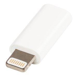 N-VLMP39901W USB Lightning adapter, han -> USB Micro B, hun, hvid
