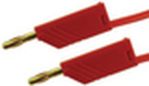 MFK 2020/ 60 CM RED Laboratoriekabel, Ø2 mm, stabelabar, 60 cm, rød