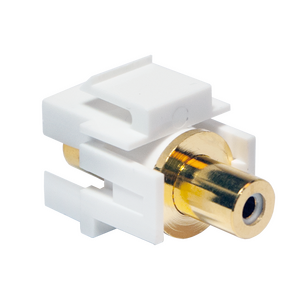 NK0022 Keystone In-Line Coupler RCA female > RCA female - white