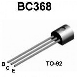 BC368 NPN 25V 1A 0,8W HFE:85 TO-92