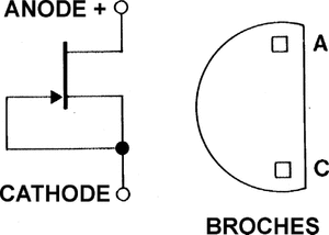 J505 Konstantstrømsdiode TO-92 1.0mA Current Regulator Diode