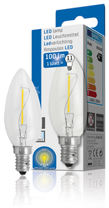 N-SHA-00600436 LED Filament C35 100Lm 1W