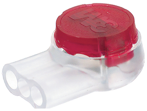 UR2 Presslok™ Splice "Med Gel"Samlemuffe for 3 x monteringsledning Rød