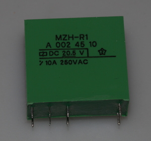 MZH-R1A0024510 BISTABIL RELAY, DPDT, 20.5VDC, 10A