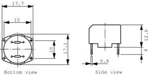 RN112-0,8/02 Induktans, radial 10 mH (2x) 0.8 A (2x), RN112-0,8/02