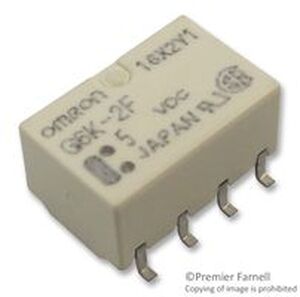 G6K2FY3DC OMRON RELAY, SMD, 2xskifte, 3VDC, 1A, 91R Højisoleret