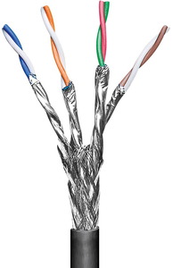 W57197 CAT 6 UDENDØRS skærmet netværkskabel, 100m SOLID