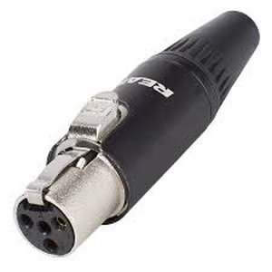 RT4FC-B Mini XLR 4-pol-stik hun REAN(NEUTRIK)