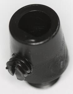 430A0108 Pinolaflastning M10 med udvendig gevind sort
