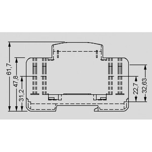 MR6/HD-P1 Raspberry Pi B+ Enclosure MR6-HD 107X63x96