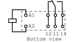 RT315024 PrintRelæ 24VDC/400mW/1440R/1xSKIFTE