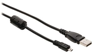 N-VLCP60810B20 Kamera Data Kabel Usb 2.0-Kabel A Han - 8-Pin Han 2.00 m Sort