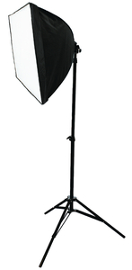 N-KN-STUDIO80N Photo Studio-lyssæt | 2 x 70 W | 5500 K | 180 cm høj | Foldbar