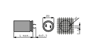 CSHT0120/400 El-Capacitor 120µF/400V-P10-22x35 Snap-In