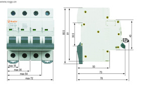 JVM16-63-C16-400V Automatsikring 4pol 3P+N 16A