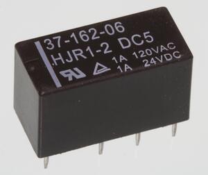 HJR1-2C L-5VDC PrintRelæ 5VDC/200mW/125R/2xSkifte