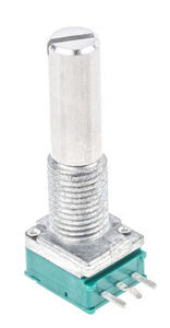 RK097111030X Alps potentiometer, 6 mm aksel, 10kohm +-20%, 0.05W, Lineær, Panelmontering (hulmontering)