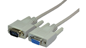 AA-317-15 RS232 kabel, M/F, 5 meter 1:1