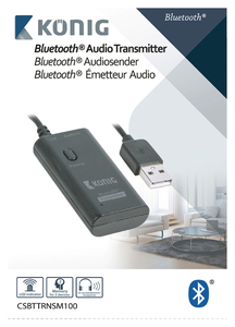 N-CSBTTRNSM100 Audiotransmitter med Bluetooth trådløs teknologi til hovedtelefoner