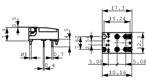 SERU 1S-1S Digitast C&K 24V 10mA