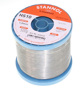 HS10/520452 Loddetin Sn60/Pb40 1,0mm 500 g