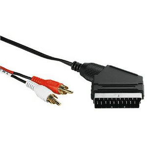 S109651 Scart - 2RCA (phono) 5 m.