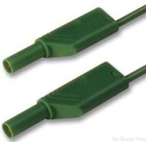 MLS WS 100/1 GREEN Safety test lead ø4mm green 100cm CAT II