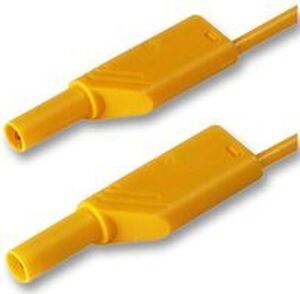 MLS WS 100/1 YELLOW Safety test lead ø4mm yellow 100cm CAT II